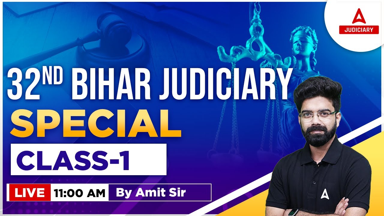 32nd Bihar Judiciary Exam | Special Class | Day 2 | by Amit Sir