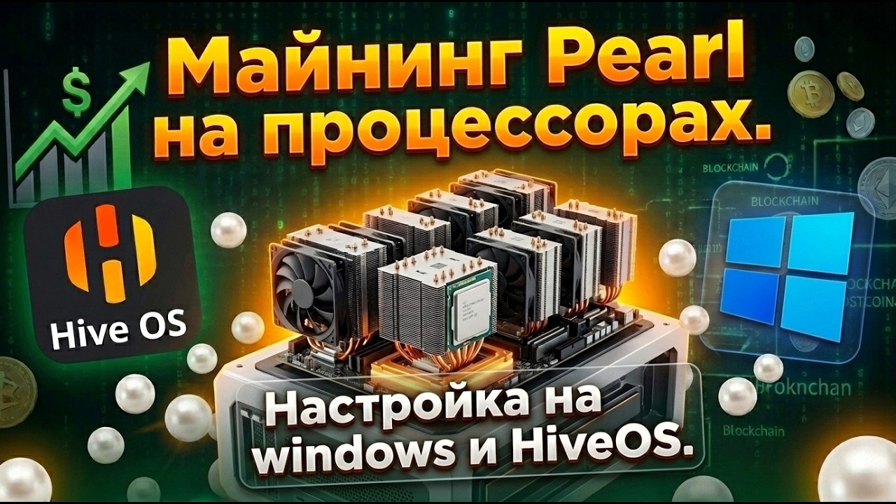 Mining Pearl on processors. Setting up windows and HiveOS