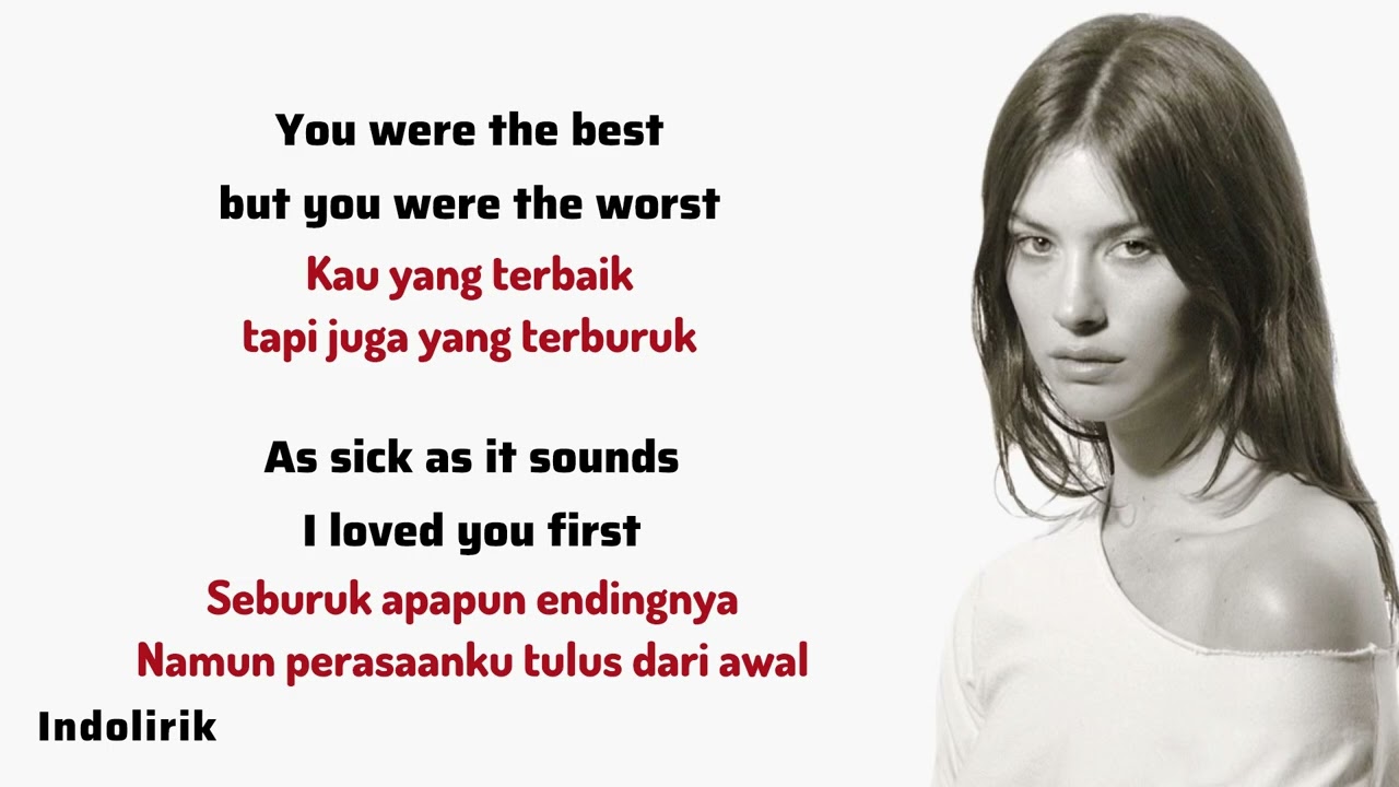 Gracie Abrams - I Love You, I&rsquo;m Sorry | Lirik Terjemahan Indonesia