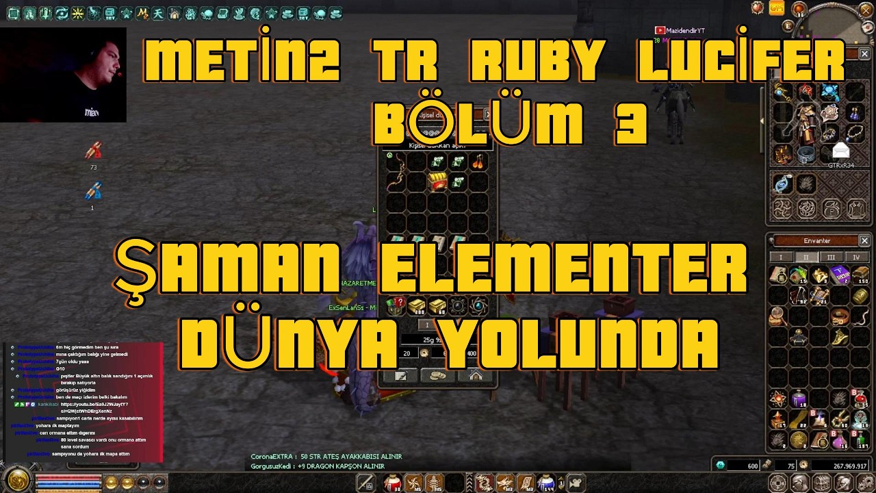 Metin2 TR Ruby Lucifer bölün 3 Saman elementer dünya yolunda #metin2