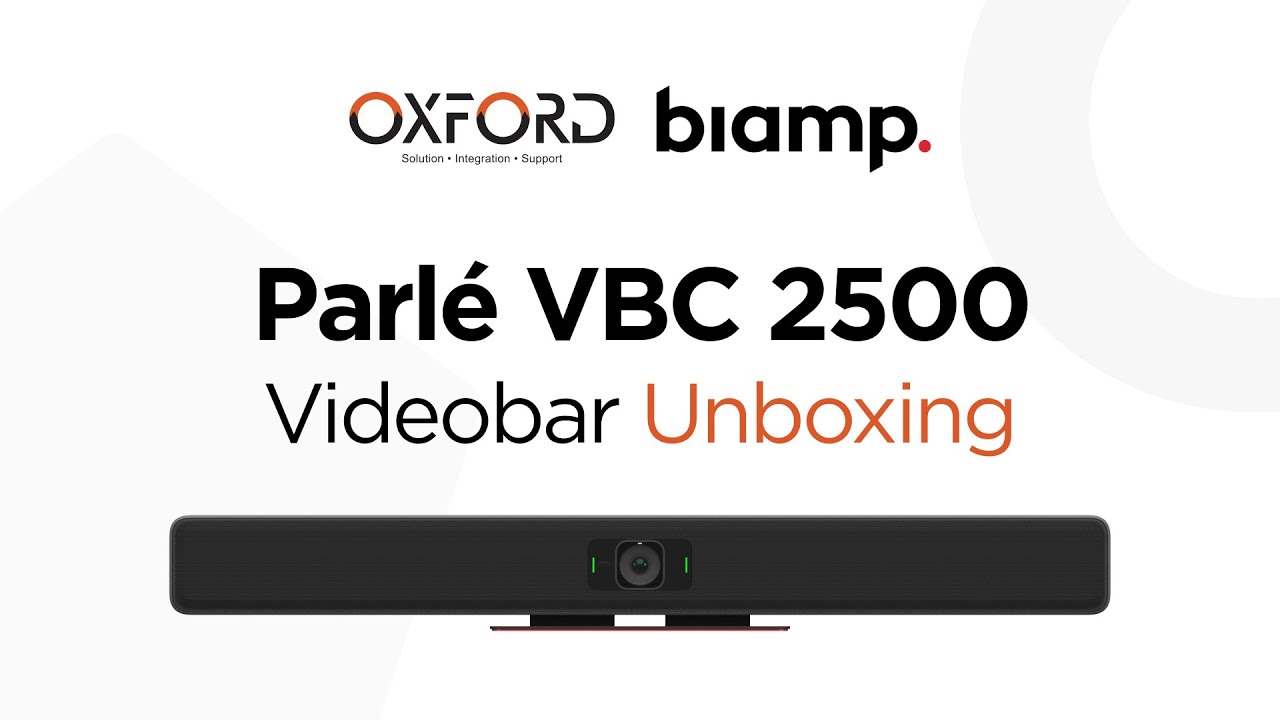 Biamp Parlé VBC 2500  Video Bar Unboxing