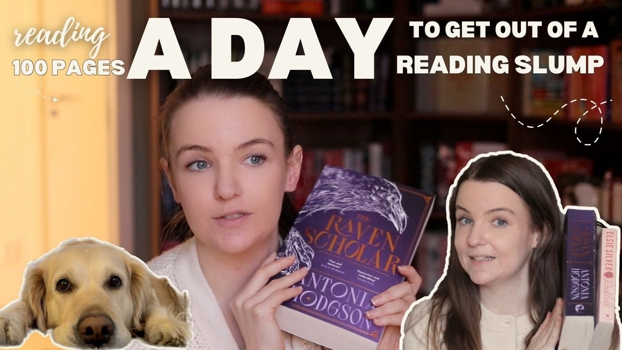 Attempting to read 100 pages a day to get out of a reading slump 🥱 | rediscovering my love for books