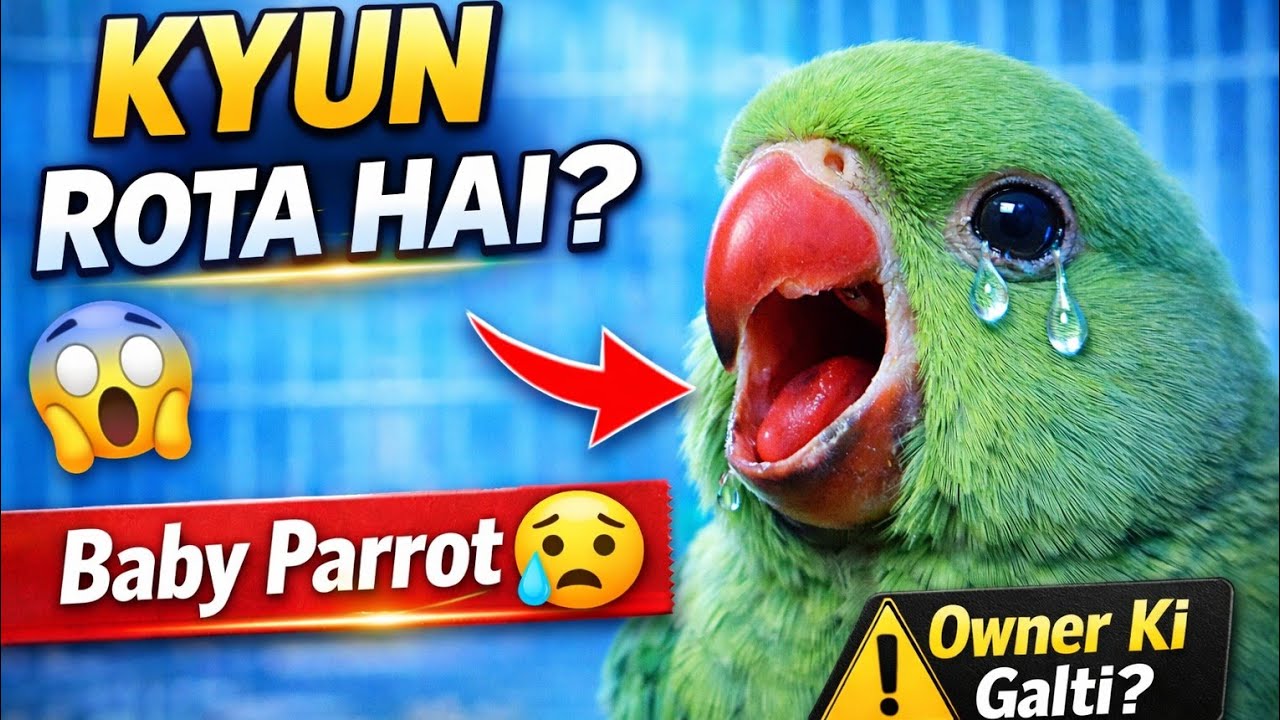 Baby Parrot Crying Problem Solution || Baby Parrot Baar Baar Kyun Rota Hai? Baby want stop crying