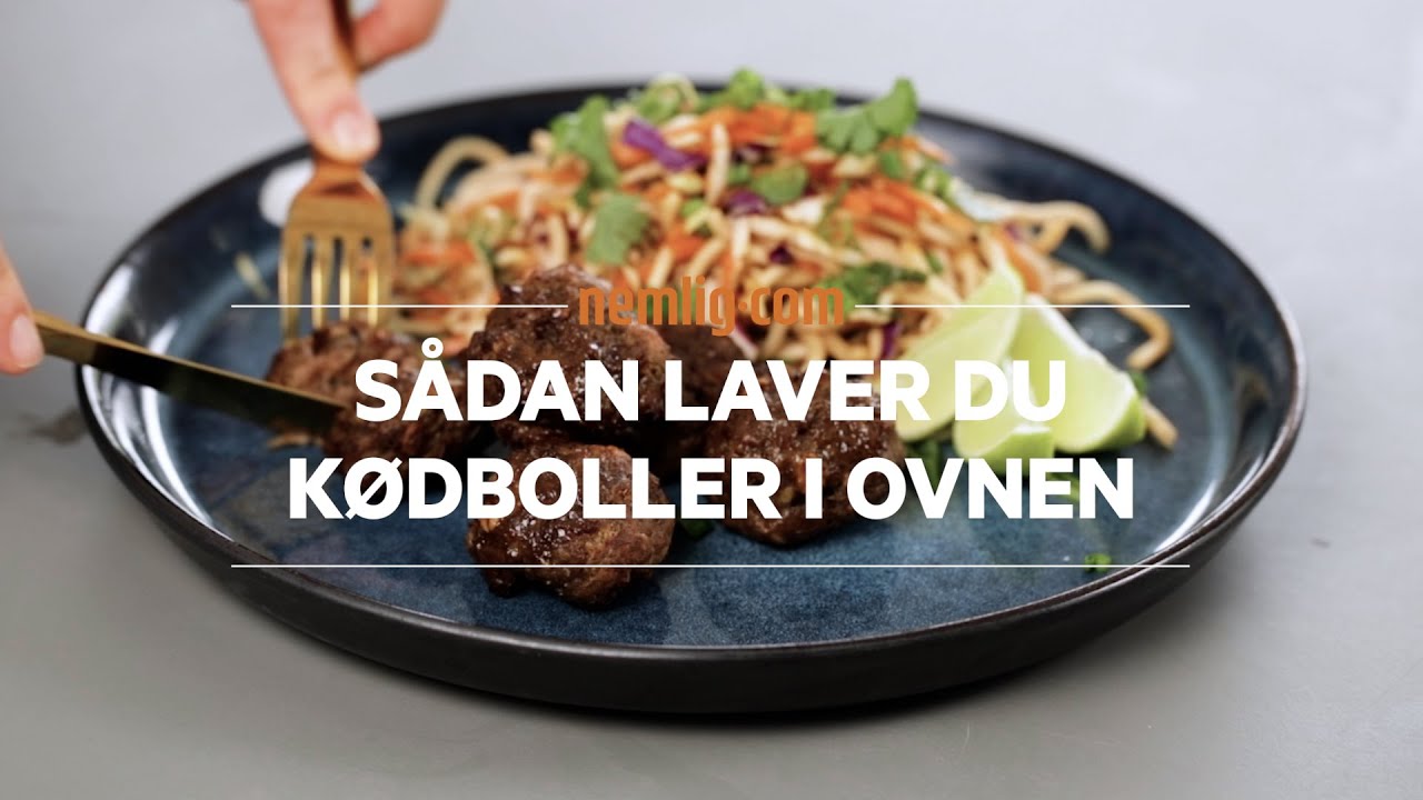 S&aring;dan laver du nemt k&oslash;dboller i ovnen