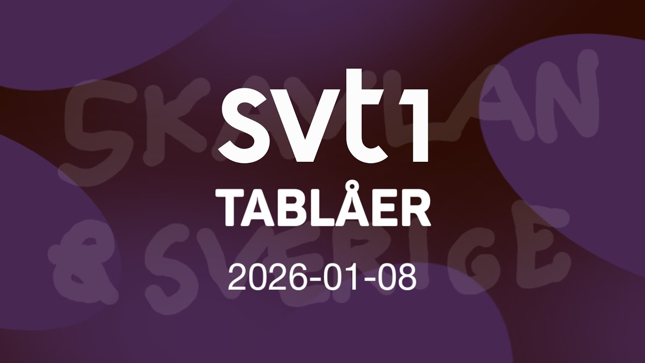 SVT1 - TV-Tablå - 2026-01-08 (ЮТУБ, НЕ ЗАБЛОКИРУЙ ВИДЕО!)