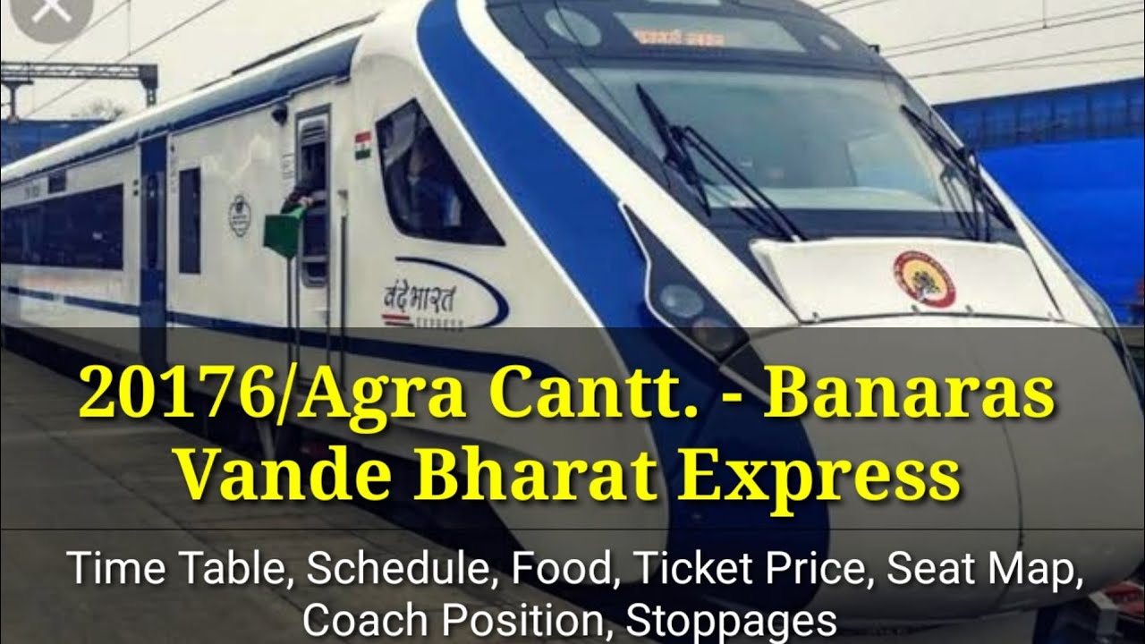 20176/Agra Cantt. - Banaras Vande Bharat Express Train : Timetable, Schedule, Food, Ticket Price