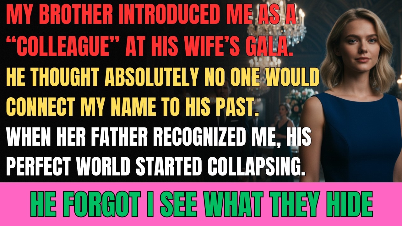 My Brother Hid Me from His Wealthy In-Laws… Then They Said My Name