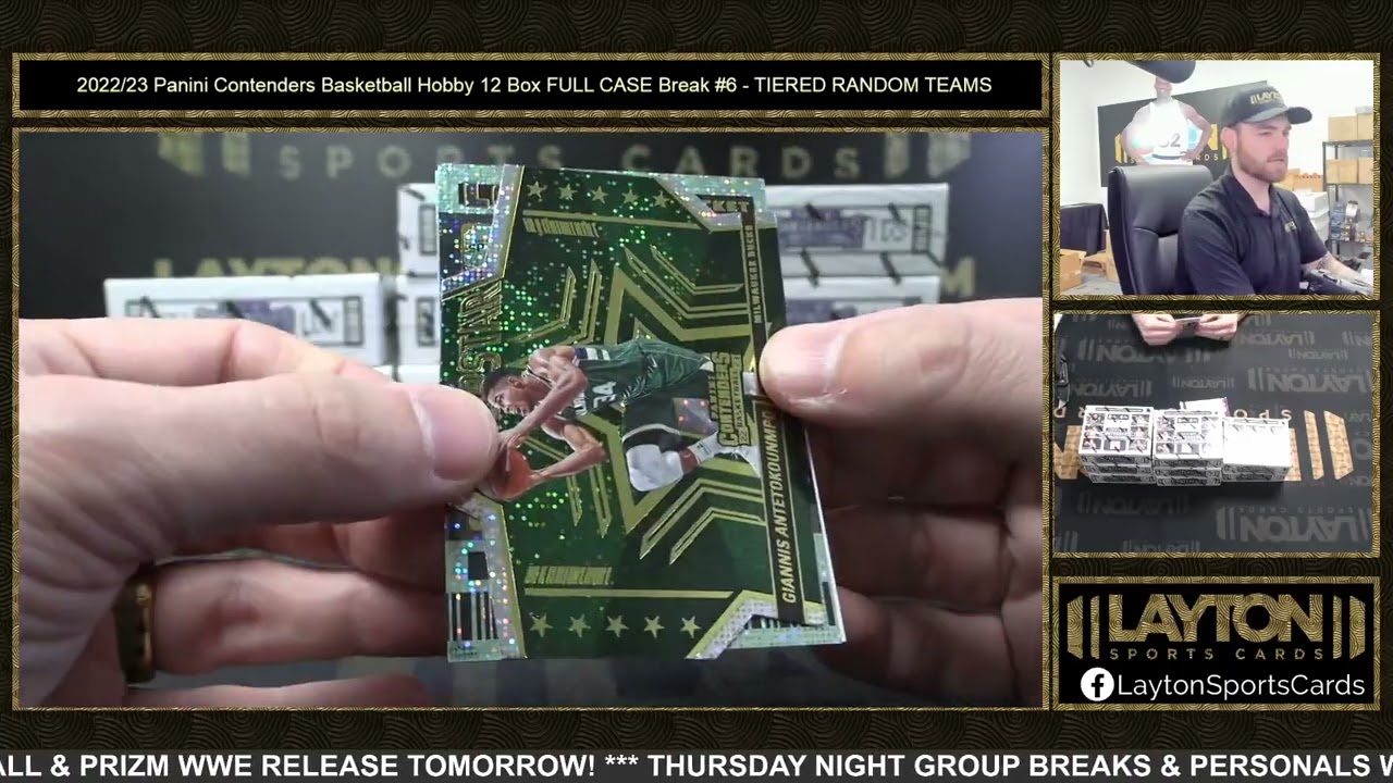 MONSTER PAOLO & ANT! 2022/23 Panini Contenders Basketball Hobby 12 Box FULL CASE Break #6