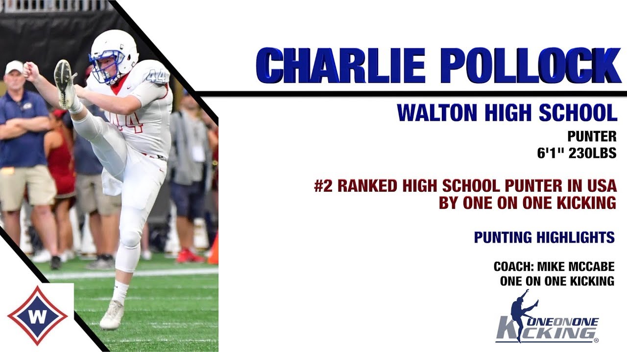 Charlie Pollock: #2 Ranked High School Punter In USA - Punting Highlights