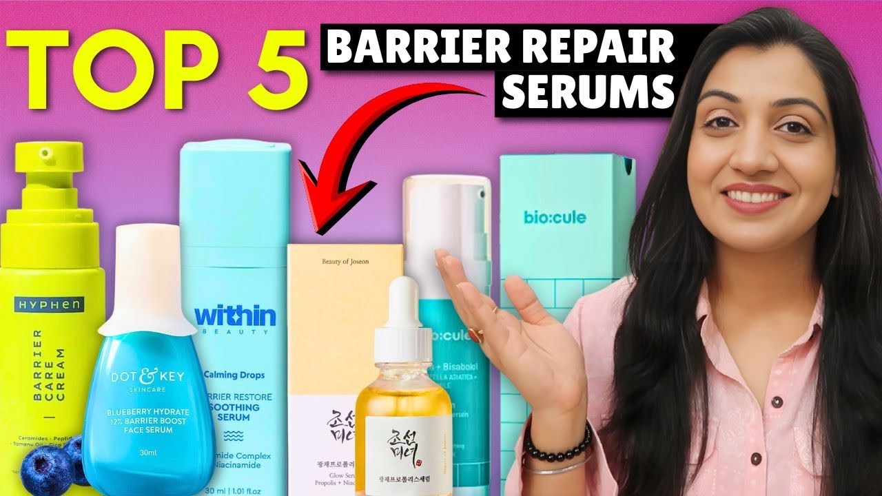 Top 5 Barrier Repair Serums for Damaged Skin|| Ceramides, Barrier Healing & Skin Repair (India)