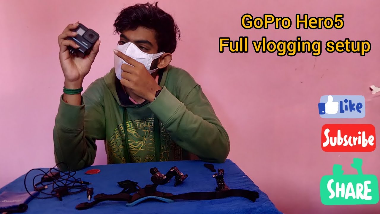 GoPro Hero5 Vlogging full setup #gopro #hero5 #goprohero5black #PRAGAYT #fullsetup #vlogging