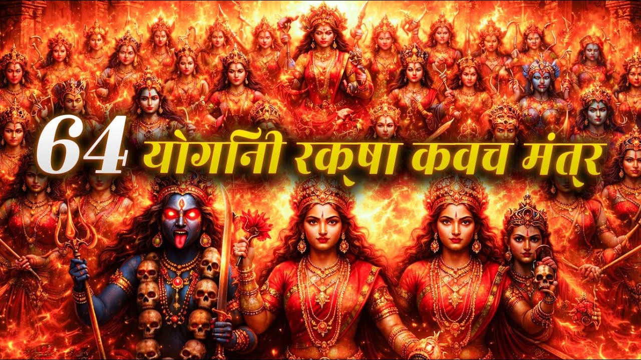 64 योगिनी शक्ति🔥POWERFUL 64 YOGINI RAKSHA STOTRA FOR FEAR REMOVAL & DIVINE PROTECTION⚔️