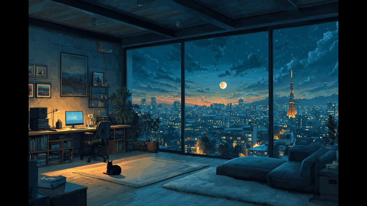 Music to End Your Day | Tokyo Night Lo-Fi