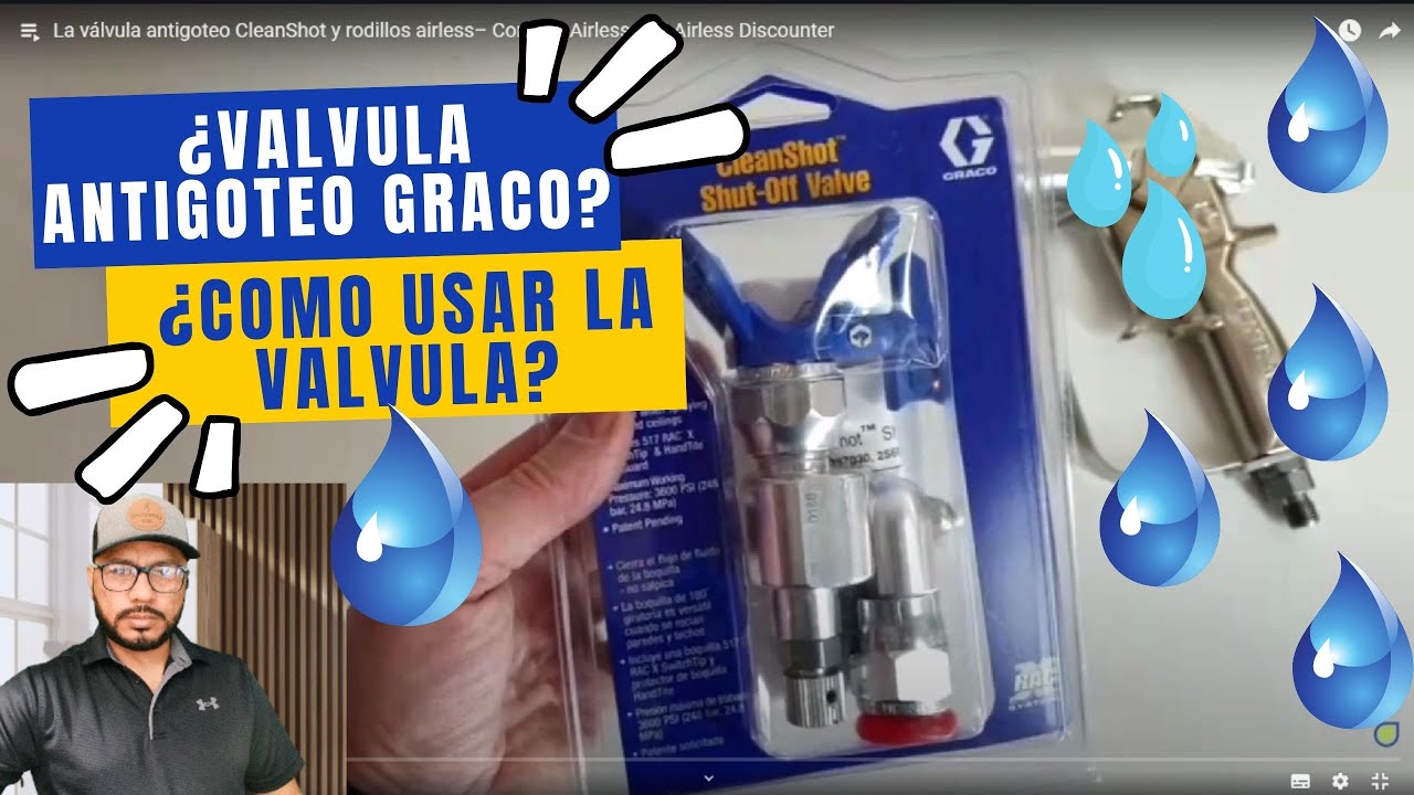 Valvula antigoteo marca graco para pulverizador