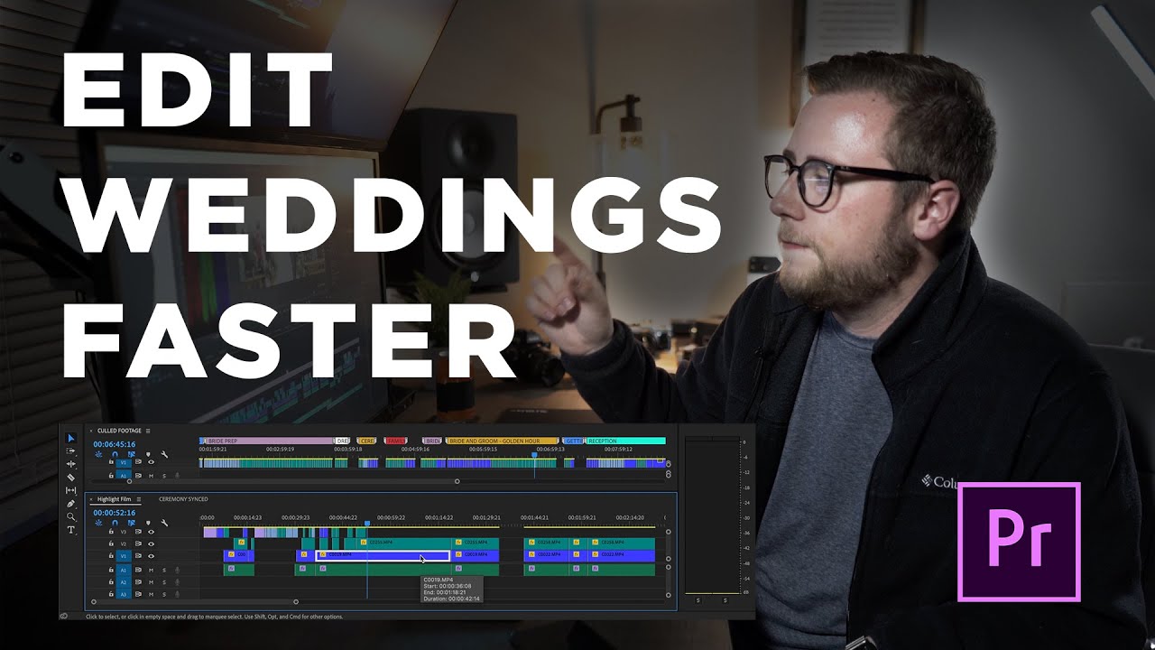EDIT WEDDING VIDEOS FASTER! My Workflow for  Premiere Pro (Multicam, PluralEyes & more!)