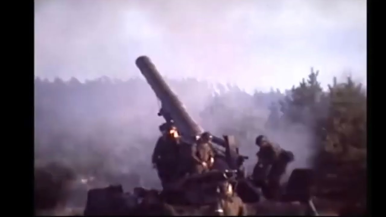 Dutch M110 Artillery in Action (1980)