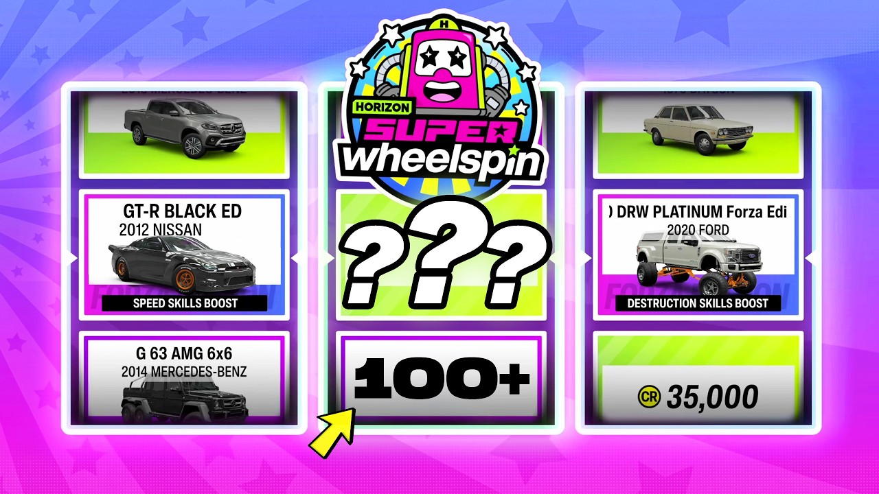 Opening 100+ WHEELSPINS in Forza Horizon 6!