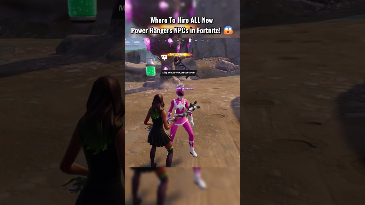Where To Hire ALL New Power Rangers NPCs in Fortnite! 😱 (Chapter 6 Season 4) #fortnite #shorts