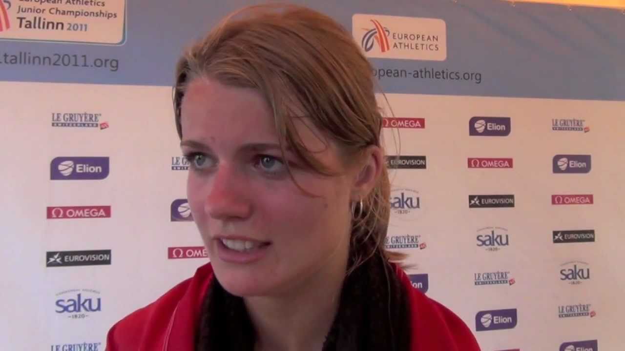 Dafne Schippers (NED) after winning gold in heptathlon