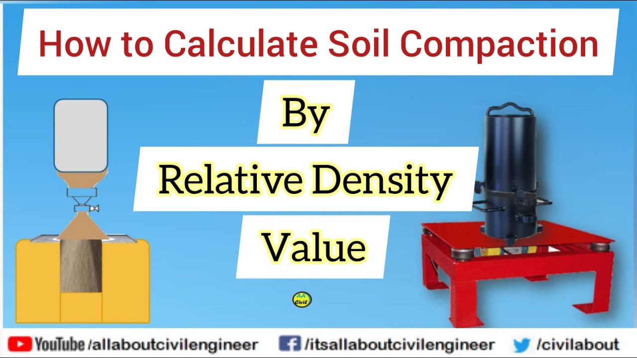 How to Calculate Soil Compaction by Relative Density Value | ASTM D 4254 | All About Civil Engineer