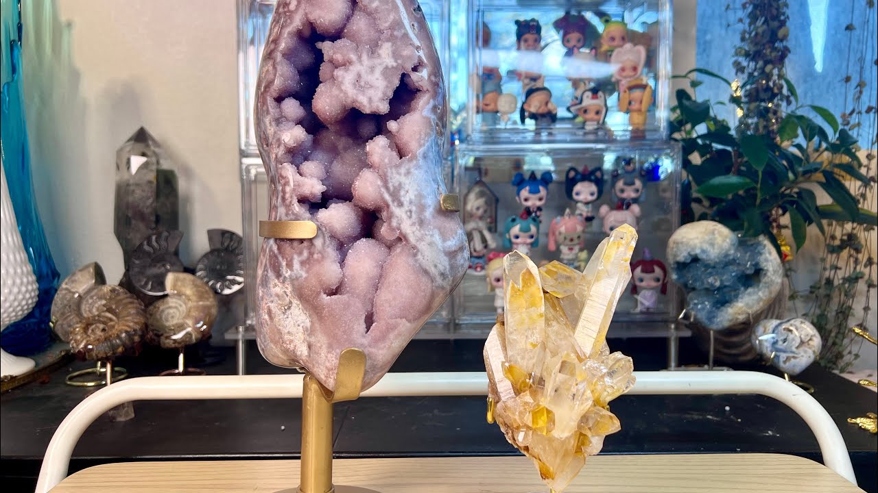 These Crystals Are NEXT LEVEL 💎 Pink Amethyst & Golden Lemurian Unboxing