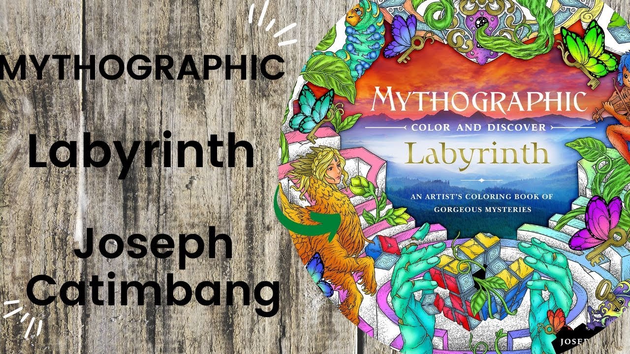 MYTHOGRAPHIC Labyrinth - Joseph Catimbang // Adult Colouring Book Flip Through