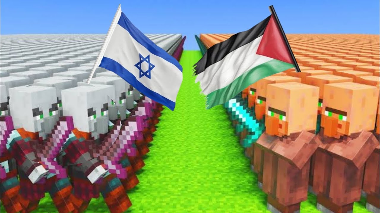 Palestine Vs Israel Minecraft Simulation!
