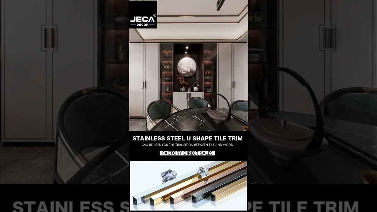 Stainless Steel U shape tile trim factory direct sales