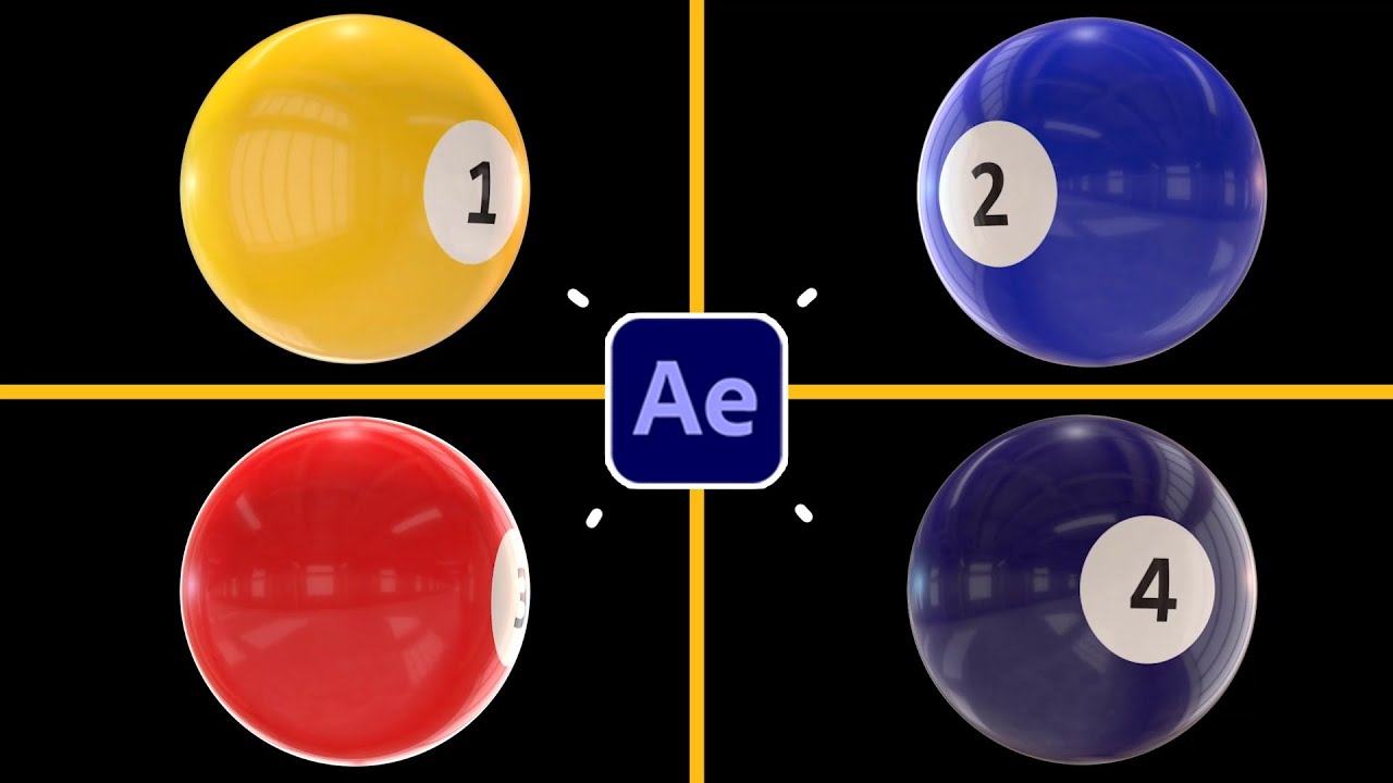 Billiard Ball Animation in Element 3D | After Effects Tutorials