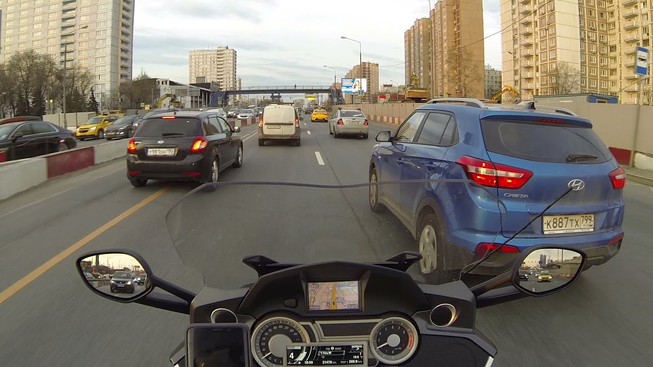 Московские пробки на BMW K1600GT(2013)