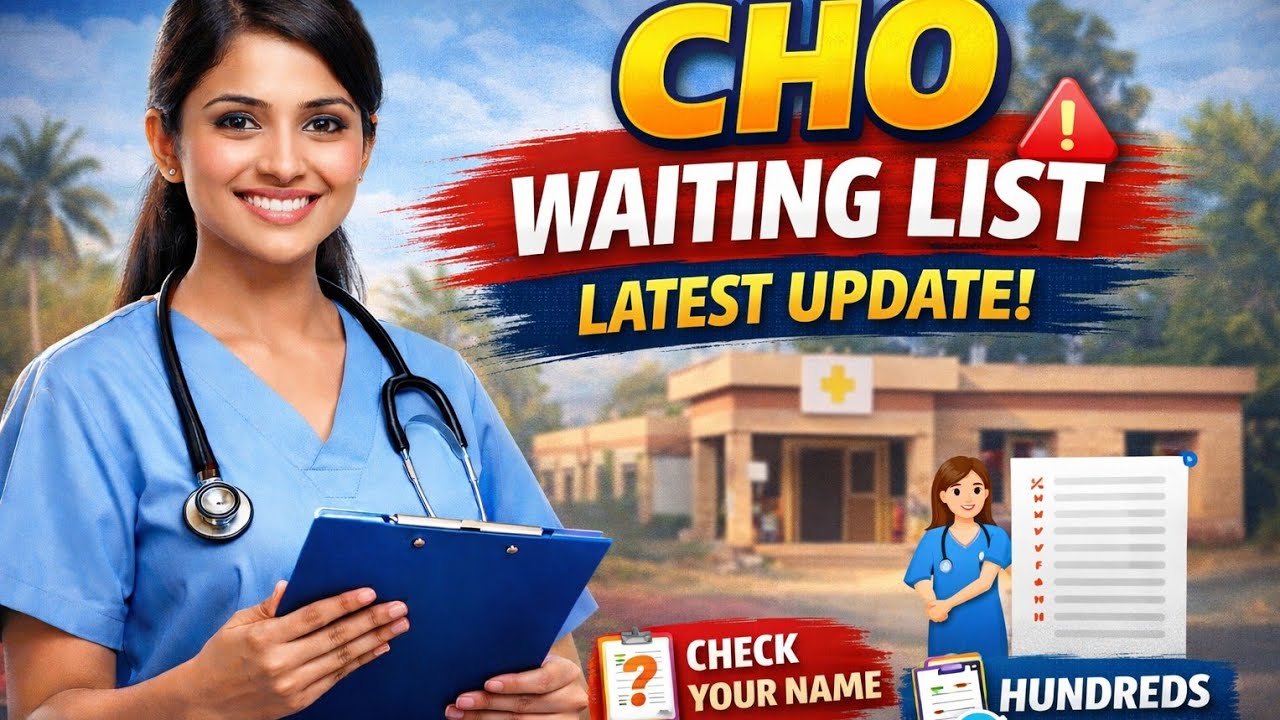 cho Waiting list 2025 | cho result 2025 | cho vacancy 2025 | cho vacancy new update 
