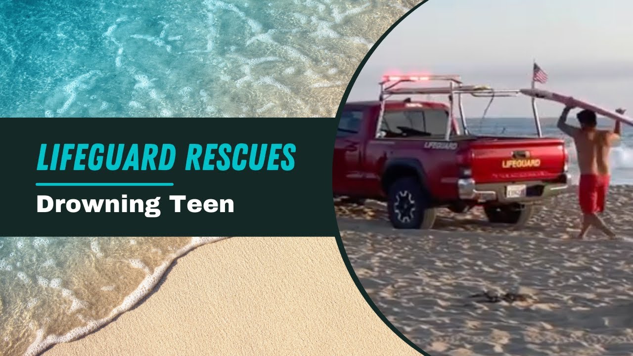 Lifeguard quickly Rescues drowning teen at Newport Beach July 2021