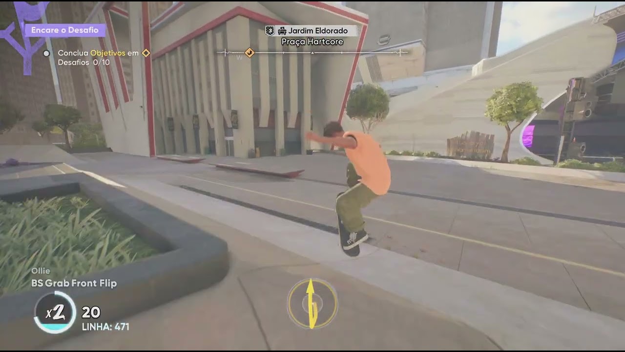 Tentando dar front flip baixo no Diego Guerra simulator