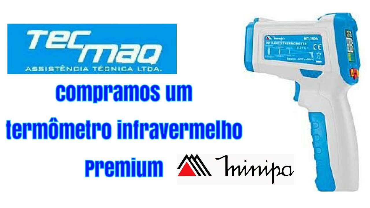 Termômetro digital infravermelho com mira a laser minipa MT 350A. todo Refrigerista devia ter um!