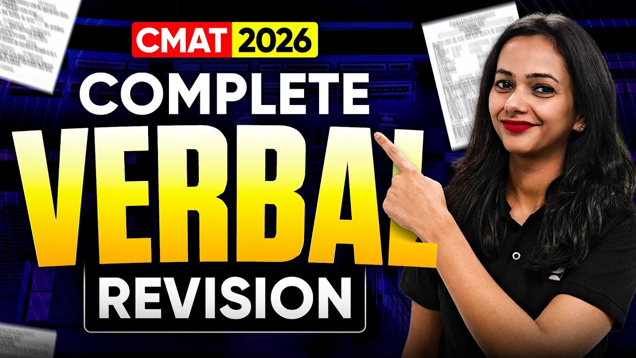 CMAT 2026: Complete Verbal Ability Revision – One Shot | Juhi Priya