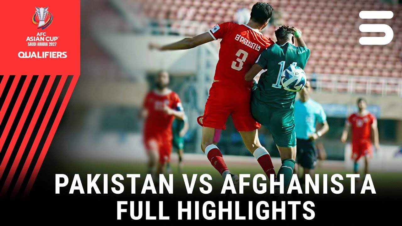 Pakistan vs Afghanistan Highlights | AFC Asian Cup Qualifier 2025 | M3T1U