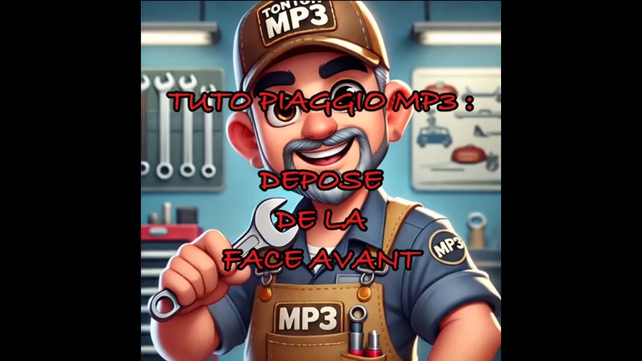 TUTO PIAGGIO MP3 : DEPOSE DE LA FACE AVANT