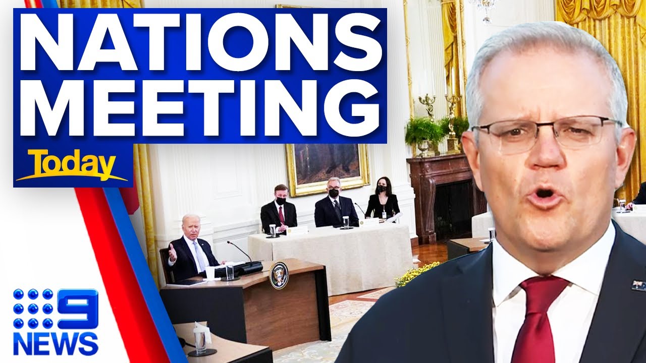 Indo-Pacific leaders hold first national quad meeting | 9 News Australia