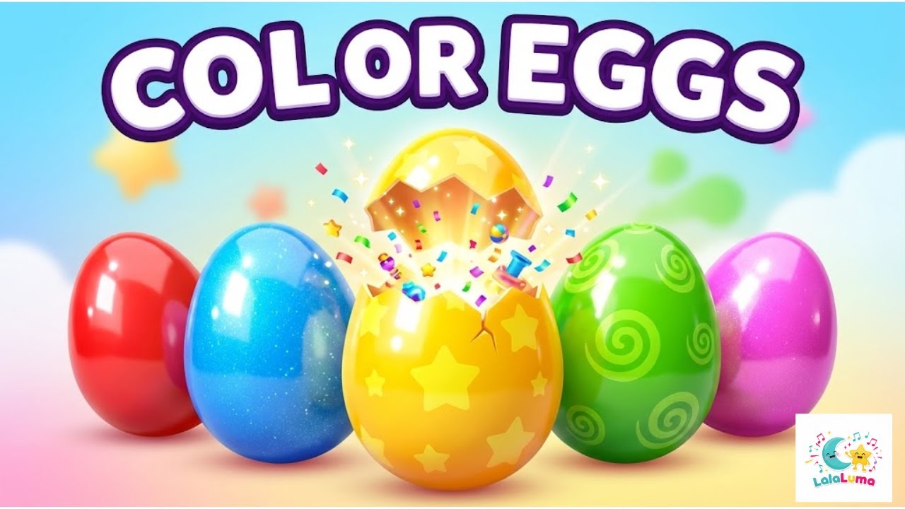 Color Eggs Surprise 🎨 Learn Colors for Kids | Egg Surprise Song | Fun Learning Video