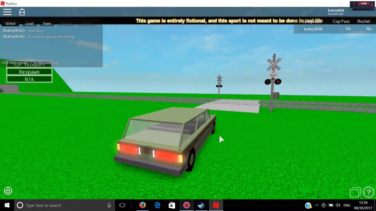trains vs cars roblox