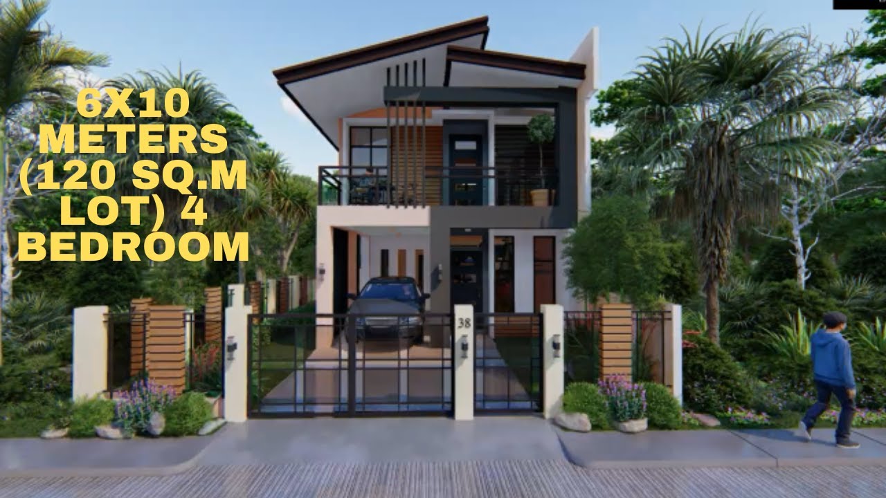 6 x 10 METERS (120 SQ.M LOT) 2 STOREY HOUSE | HOUSE DESIGN IDEAS | SMALL HOUSE DESIGN