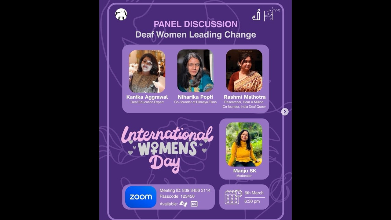 Panel Discussion- Deaf Women Leading Change (International Women's Day)