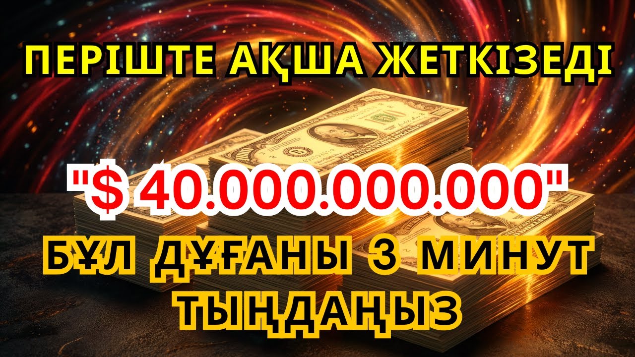 30 миллиард теңге? Осы молшылық дұғасының кереметін қазір тексеріп көріңіз!