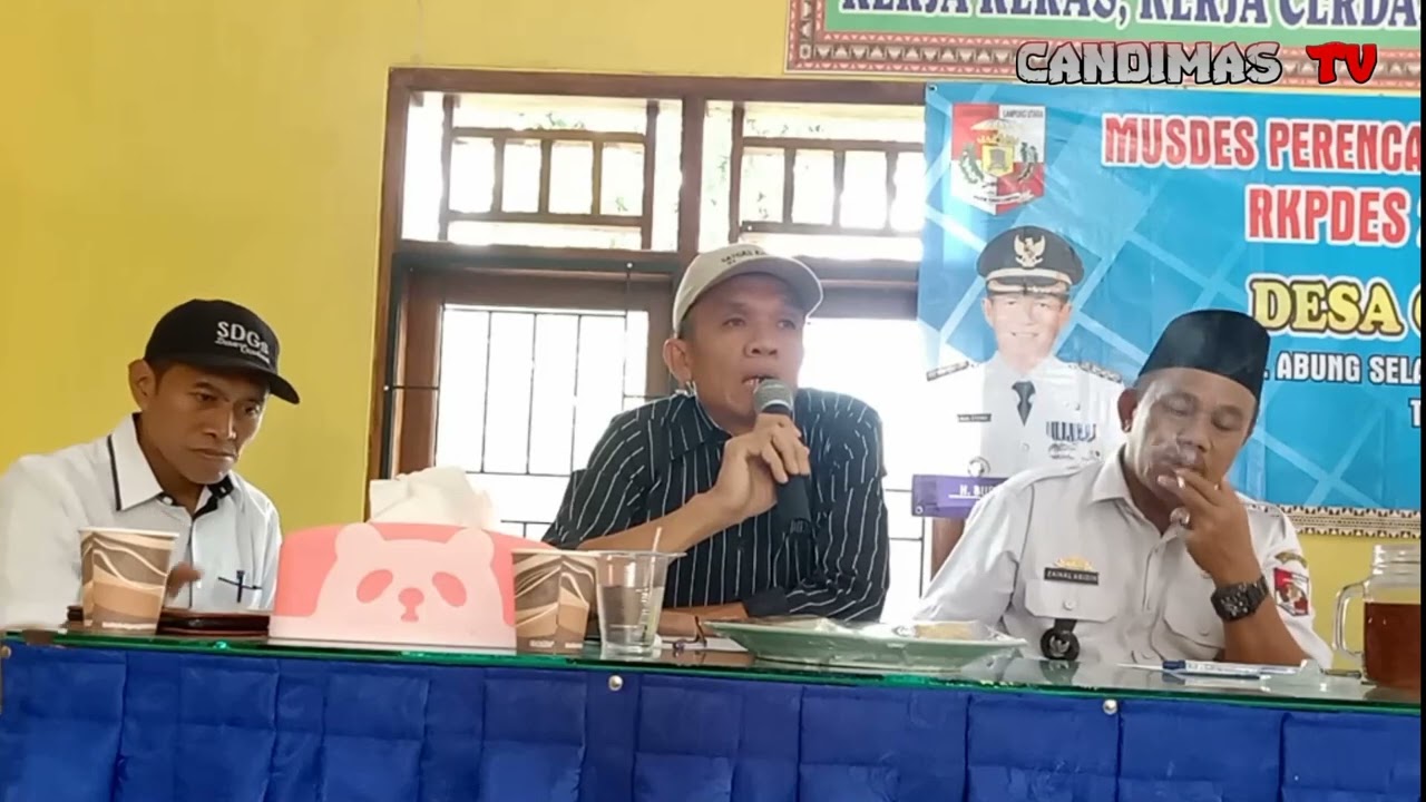 KETUA BPD ZUHAIPI, SE PIMPIN MUSDES | MUSRENBANG 2022 TH. 2023 DESA CANDIMAS-ABSEL - LAMPUNG UTARA