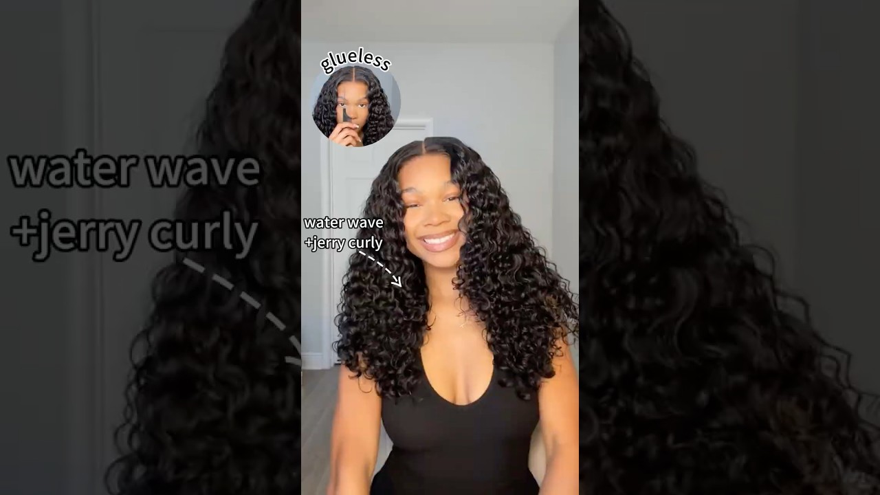 Pre-everything Frontal wig waterwave+Jerry curly. more discount enter @UNice01 shop #wigs