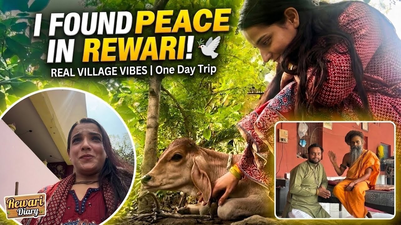 One Day Trip to Rewari 🌿 | Village Vlog, Gaushala & Good Vibes