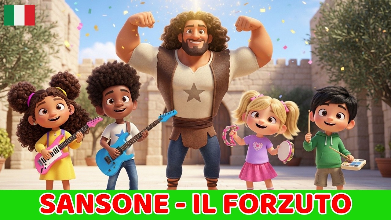 Sansone - il Forzuto | Musica Cristiana per Bambini | Storia Biblica
