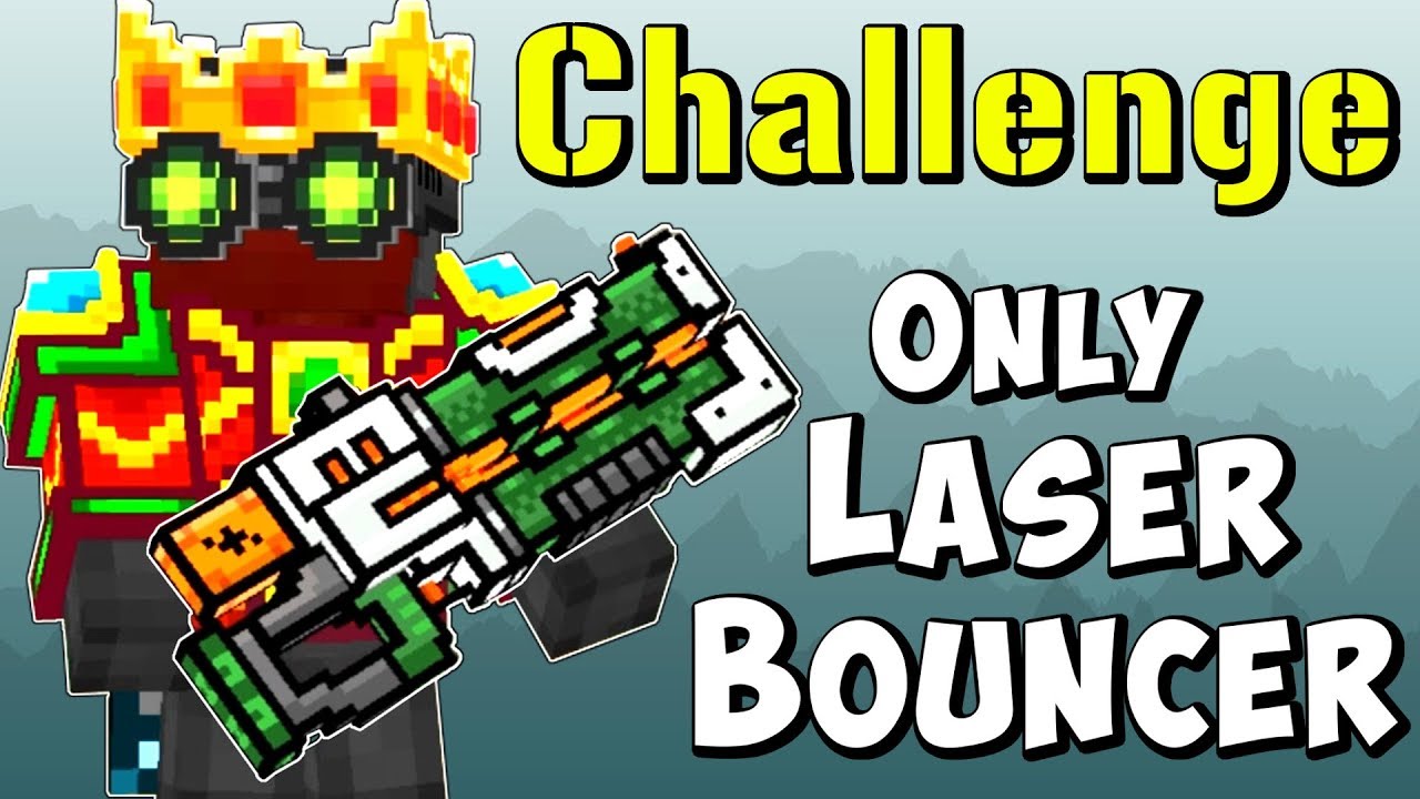 PG3D LASER BOUNCER ONLY CHALLENGE - Pixel Gun 3D Special Weapons