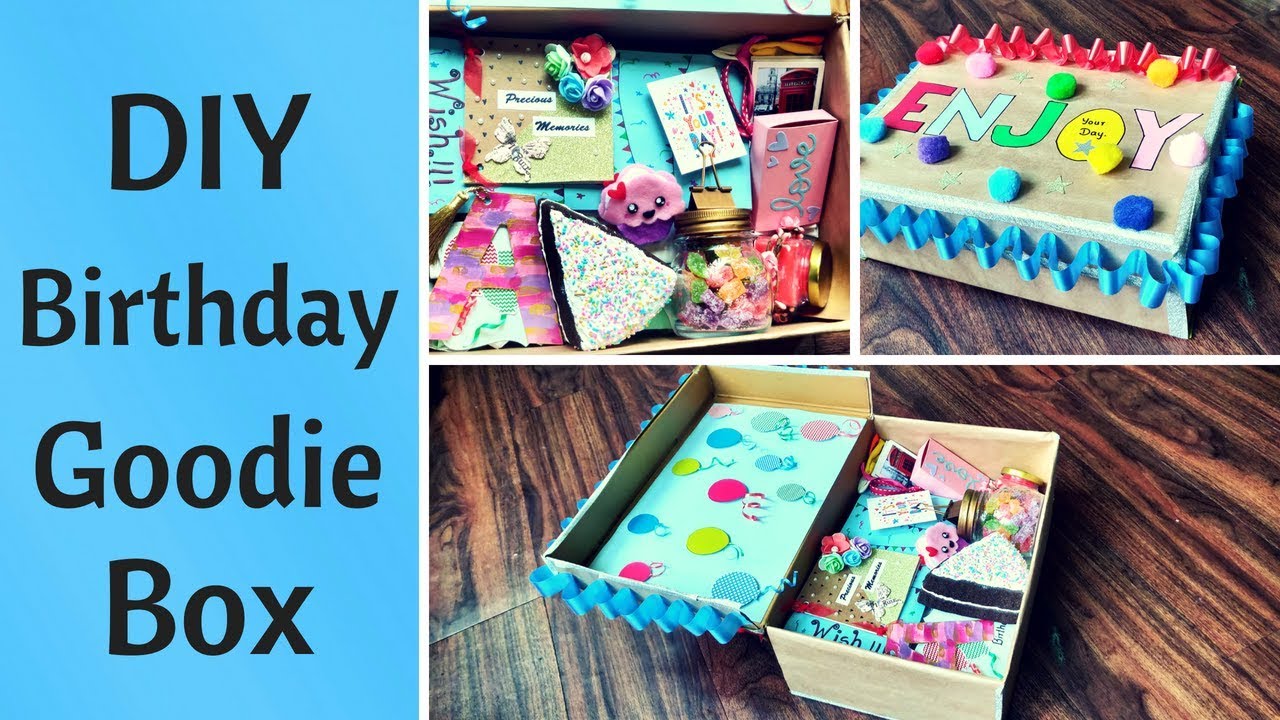 DIY Birthday Gift Goodie Box /Care Package for Him/Her