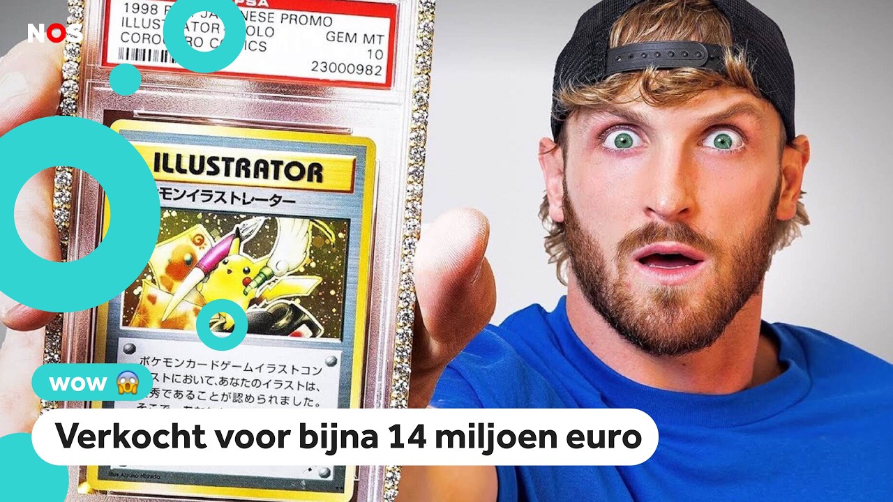 Duurste Pokémonkaart ooit geveild (die van influencer Logan Paul)